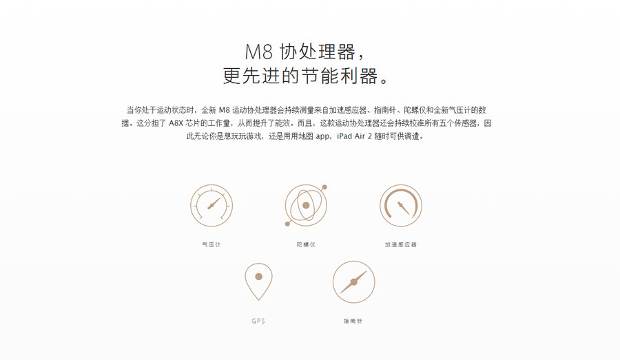 㴦˶״̬ʱȫ M8 ˶ЭԼٸӦָ롢ǺȫѹƵݡֵ A8X оƬĹӶЧң˶ЭУ׼Ϸõͼ appiPad Air 2 ʱɹǲ