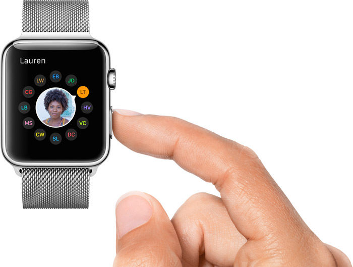 ²߰ť "" 棬ῴϵ˵ͼһܷϢ绰ѡһ Apple Watch е·ʽͨ